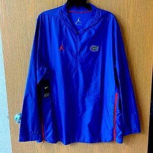 NWT Florida Gators On Field Quarter-Zip Pullover Jacket Jumpman Nike Sz XL